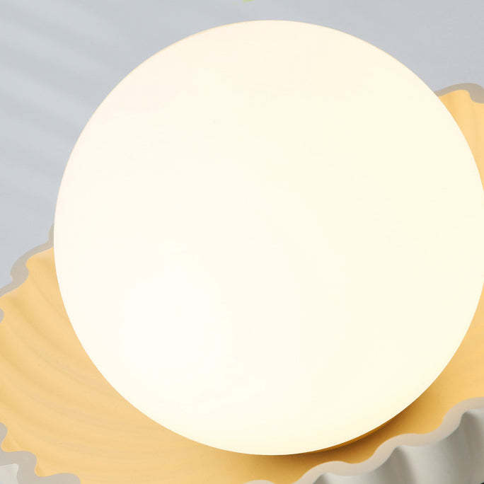 Nordic Cream Iron Bud Dome 1-Light Ceiling Light