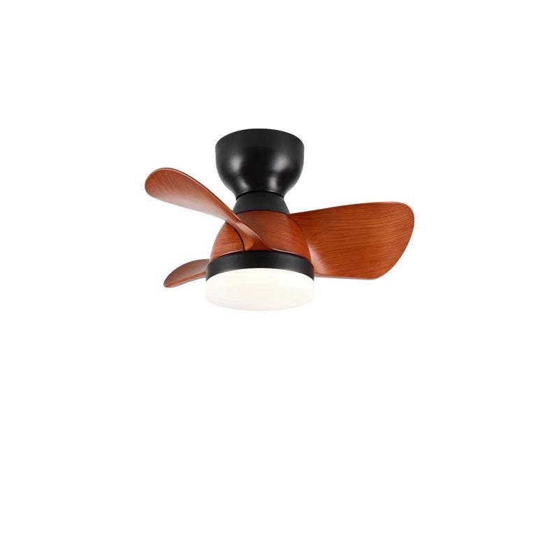 Retro Three Fan Blade Iron Acrylic LED Fan Light