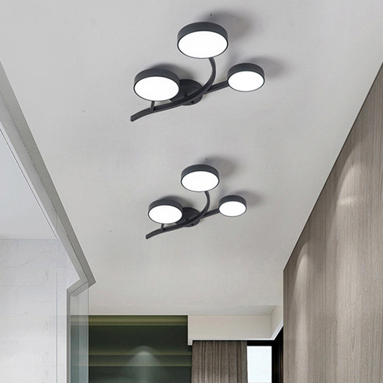 Scandinavian Tree Branch Dome Ceiling Light — 3 - Black / White Light (5000K) / 110V-120V For US/CA