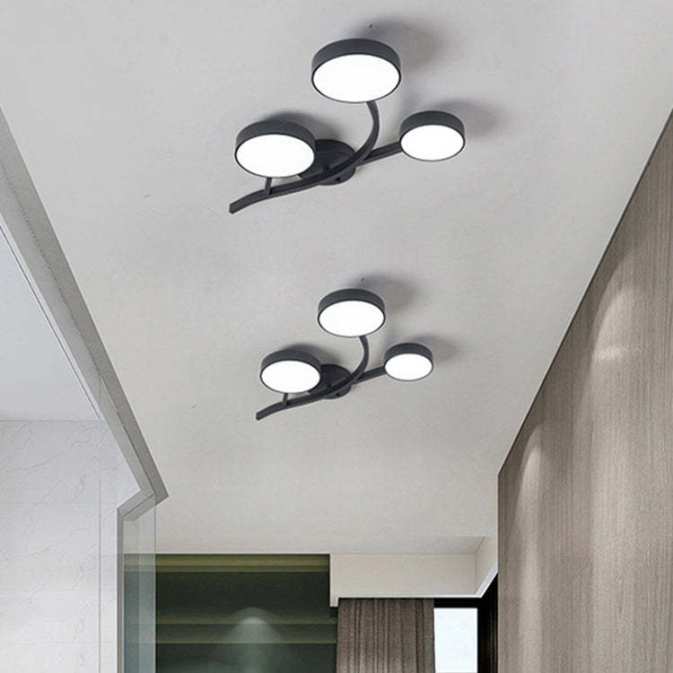 Scandinavian Tree Branch Dome Ceiling Light — 3 - Black / White Light (5000K) / 110V-120V For US/CA