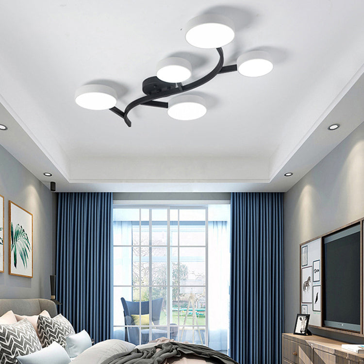 Scandinavian Tree Branch Dome Ceiling Light — 3 - White / Warm Light(3000K) / 220V-240V For UK/AU