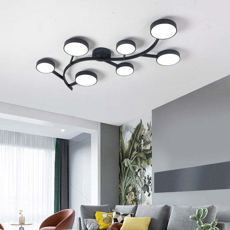 Scandinavian Tree Branch Dome Ceiling Light — 3 - White / Warm Light(3000K) / 110V-120V For US/CA