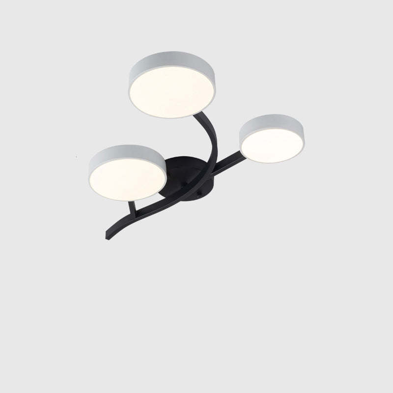 Scandinavian Tree Branch Dome Ceiling Light — 3 - Black / White Light (5000K) / 220V-240V For UK/AU
