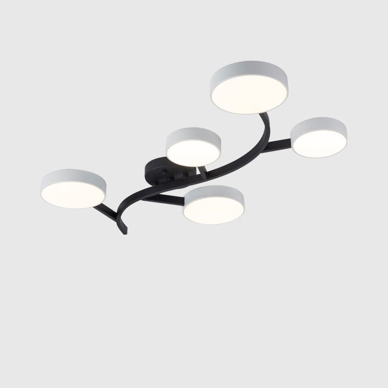 Scandinavian Tree Branch Dome Ceiling Light — 3 - Gray / Warm Light(3000K) / 110V-120V For US/CA