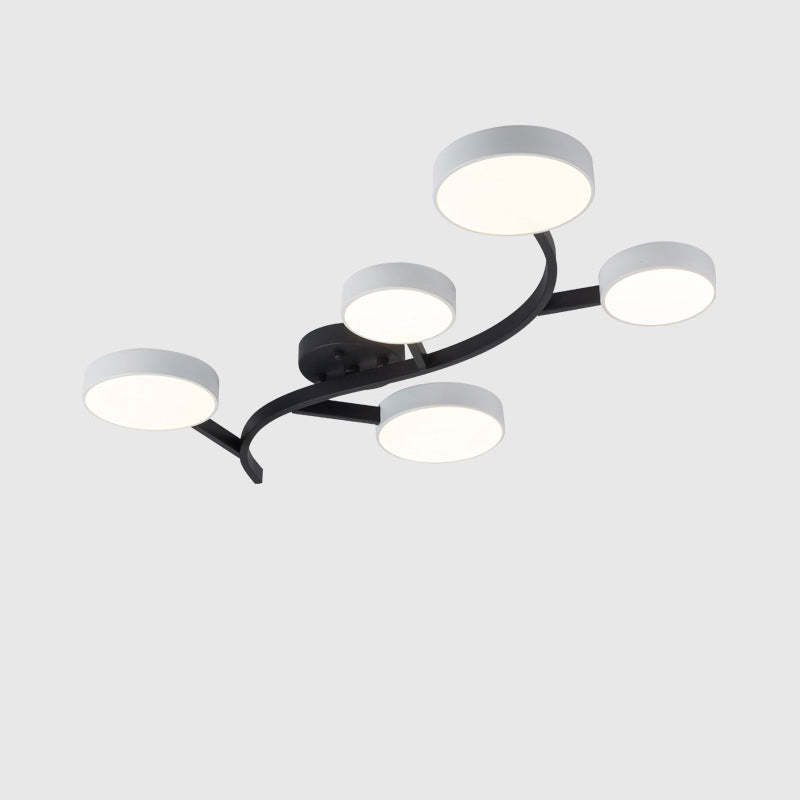 Scandinavian Tree Branch Dome Ceiling Light — 3 - Gray / Warm Light(3000K) / 110V-120V For US/CA
