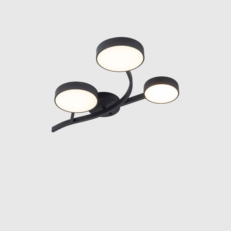Scandinavian Tree Branch Dome Ceiling Light — 3 - Gray / White Light (5000K) / 110V-120V For US/CA
