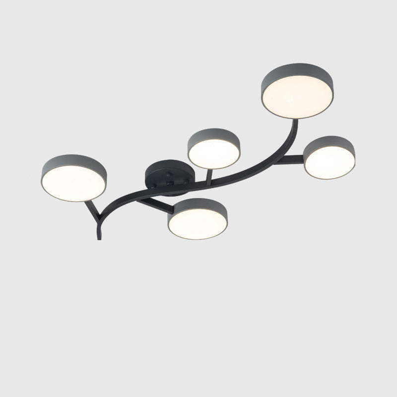 Scandinavian Tree Branch Dome Ceiling Light — 5 - White / White Light (5000K) / 110V-120V For US/CA