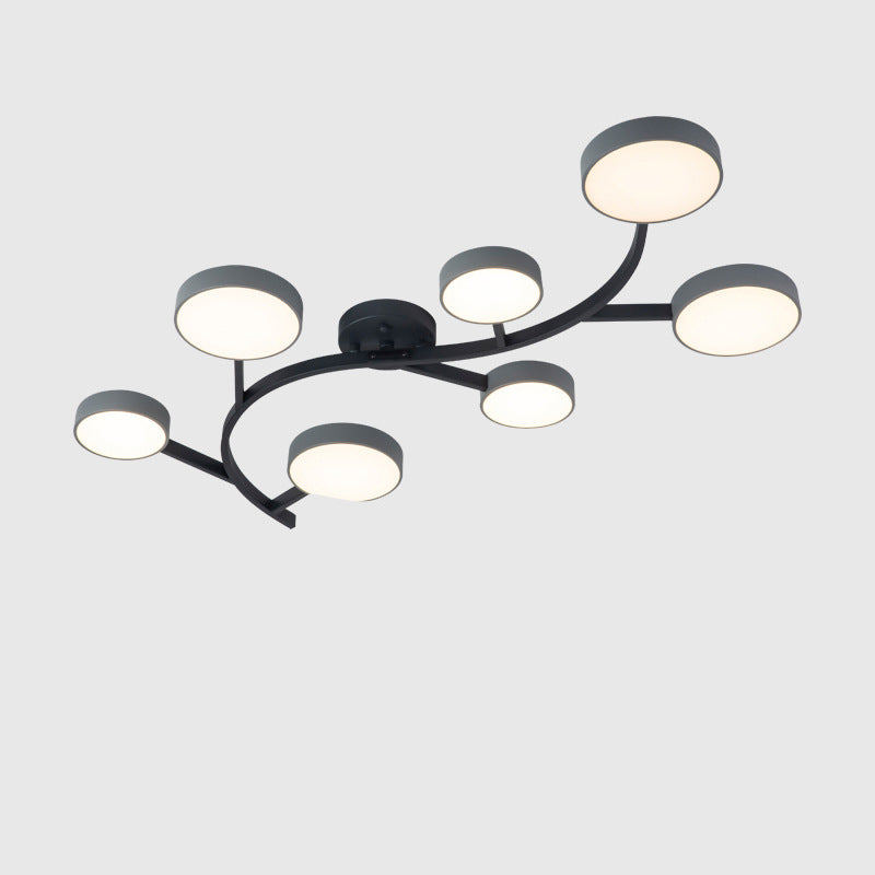 Scandinavian Tree Branch Dome Ceiling Light — 5 - White / White Light (5000K) / 220V-240V For UK/AU