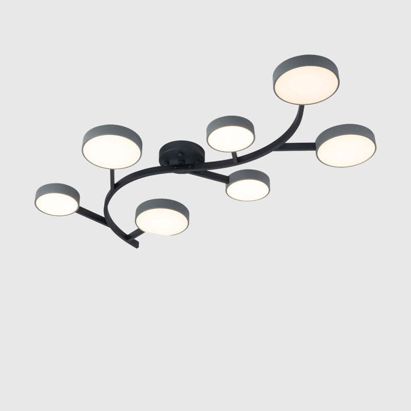 Scandinavian Tree Branch Dome Ceiling Light — 5 - White / White Light (5000K) / 220V-240V For UK/AU