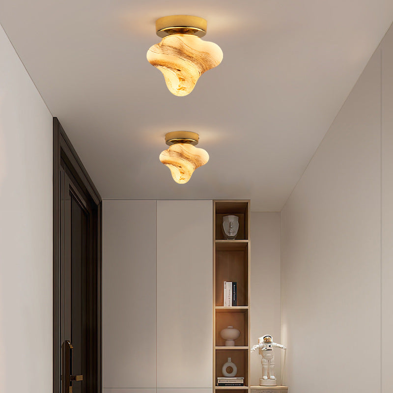 Contemporary Starfish Glass Dome Ceiling Light