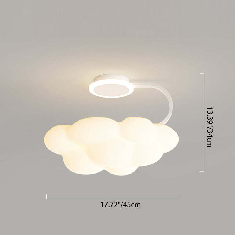 Nordic Dome Cloud Iron LED Ceiling Light