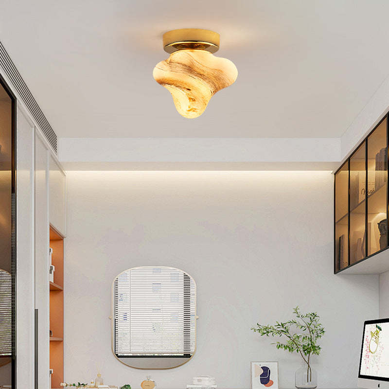 Contemporary Starfish Glass Dome Ceiling Light