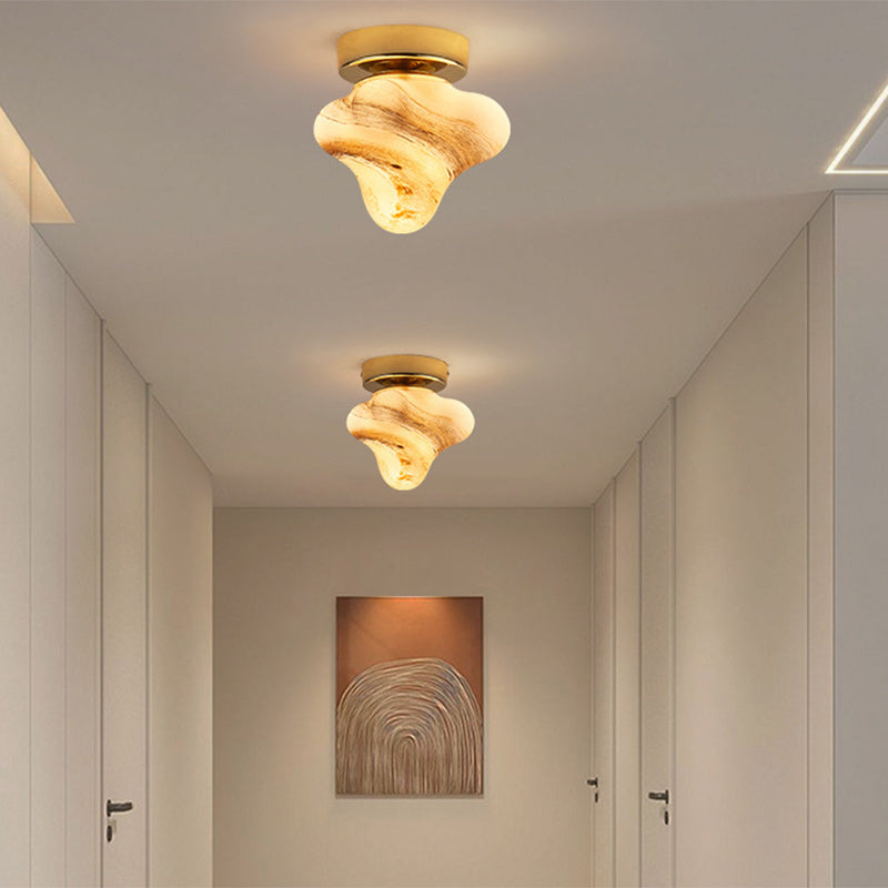 Contemporary Starfish Glass Dome Ceiling Light — Blue / 220V-240V For UK/AU