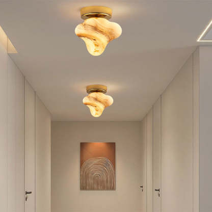 Contemporary Starfish Glass Dome Ceiling Light — Blue / 220V-240V For UK/AU
