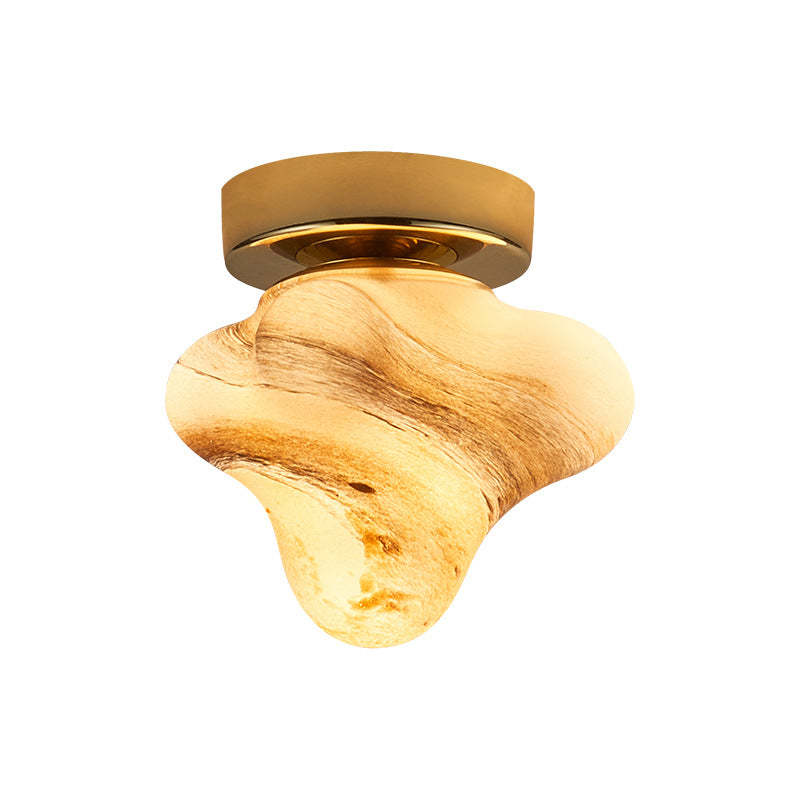 Contemporary Starfish Glass Dome Ceiling Light