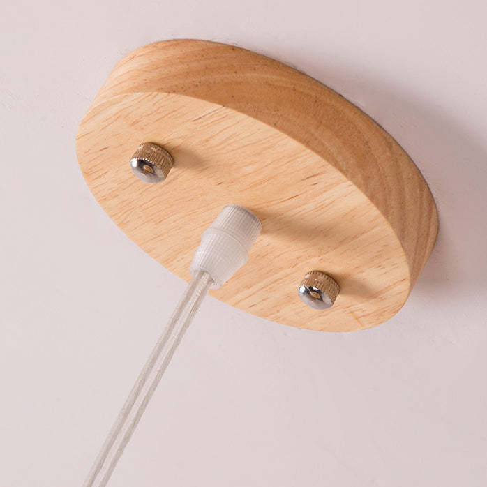 Japanese Dome Umbrella Bamboo Parchment Weaving Chandelier — 220V-240V For UK/AU