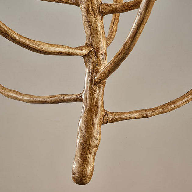 Japanese Dome Tree Branch Polymer Glass Chandelier