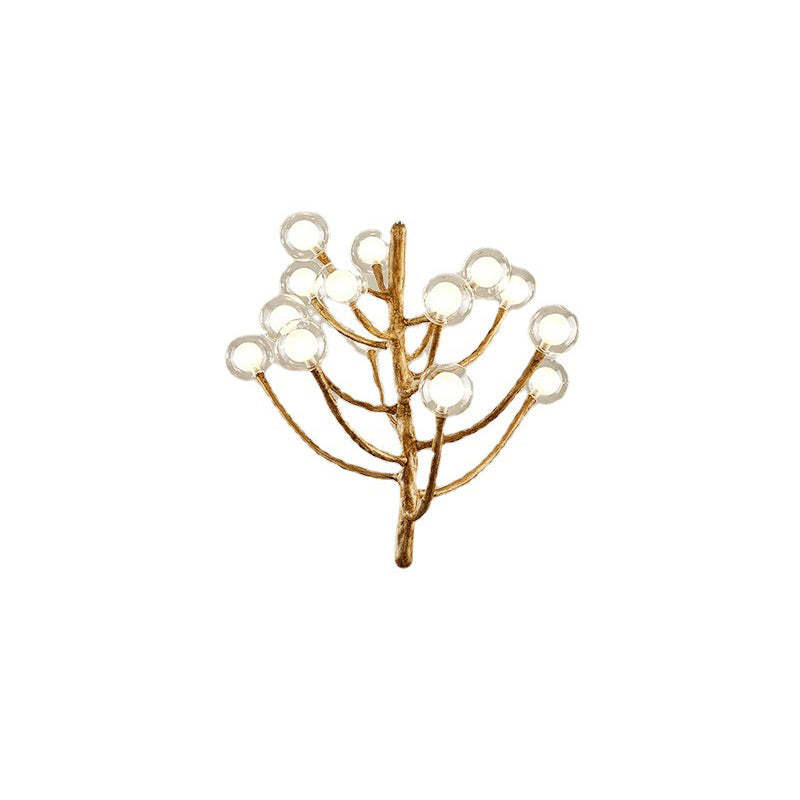 Japanese Dome Tree Branch Polymer Glass Chandelier