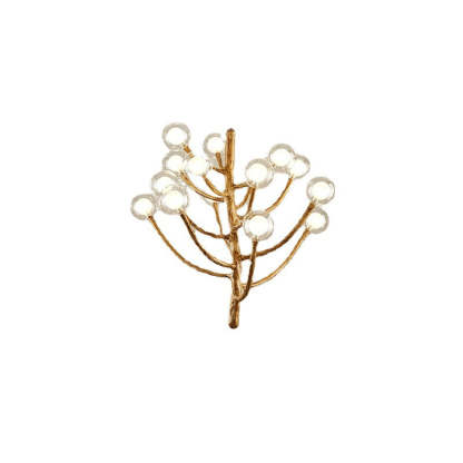 Japanese Dome Tree Branch Polymer Glass Chandelier