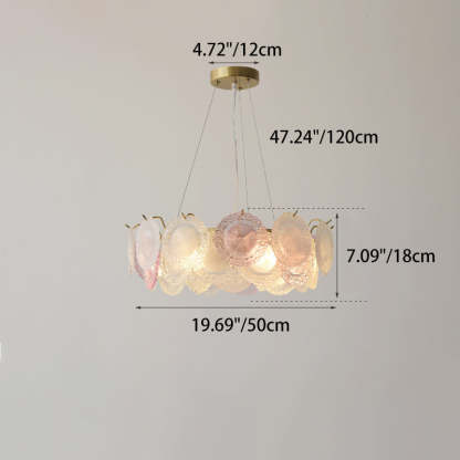 French Dome Pearl Iron Glass Chandelier — Without Pearls / 220V-240V For UK/AU