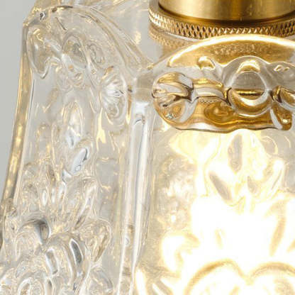 French Walnut Dome 1-Light Ceiling Light
