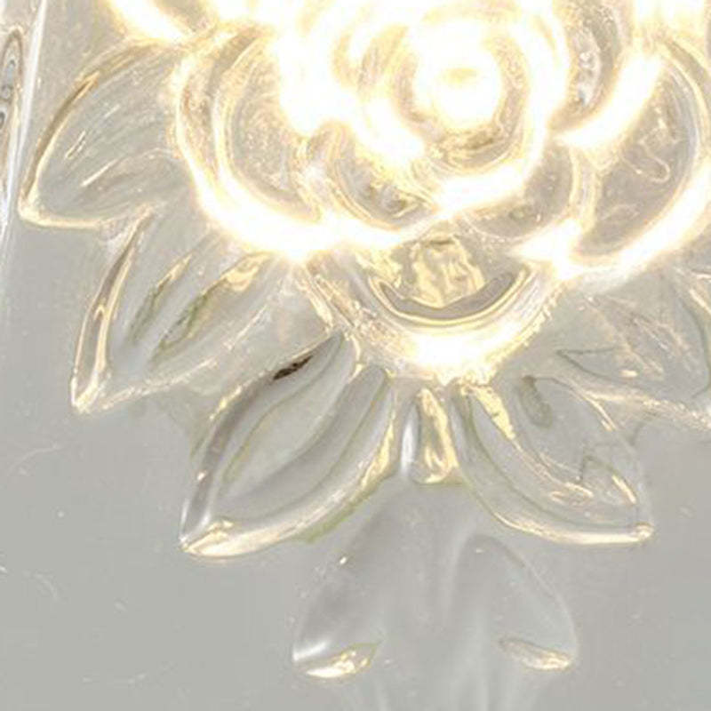 French Walnut Dome 1-Light Ceiling Light