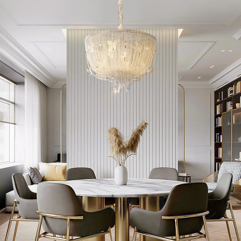 Modern Semicircle Butterflies Crystal Glass Chandelier — Small - 4 / 110V-120V For US/CA