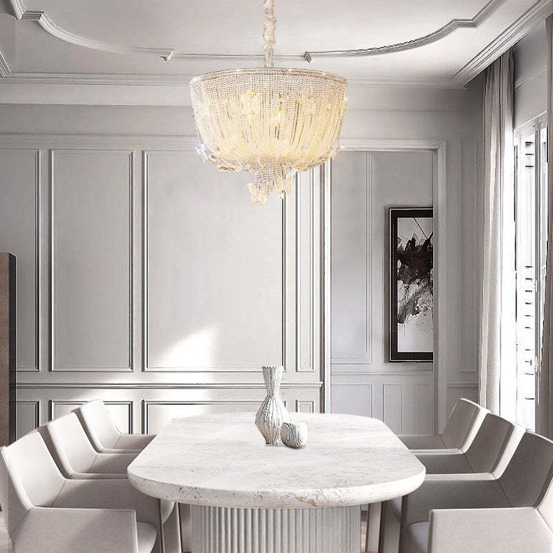 Modern Semicircle Butterflies Crystal Glass Chandelier — Small - 4 / 220V-240V For UK/AU