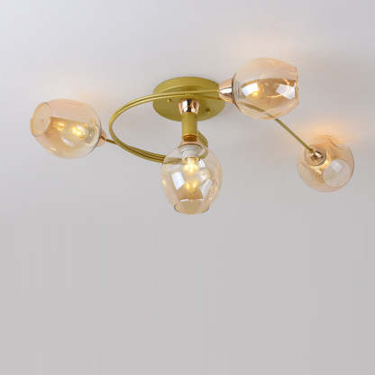 Nordic Gradient Iron Dome 4/6-Light Ceiling Light