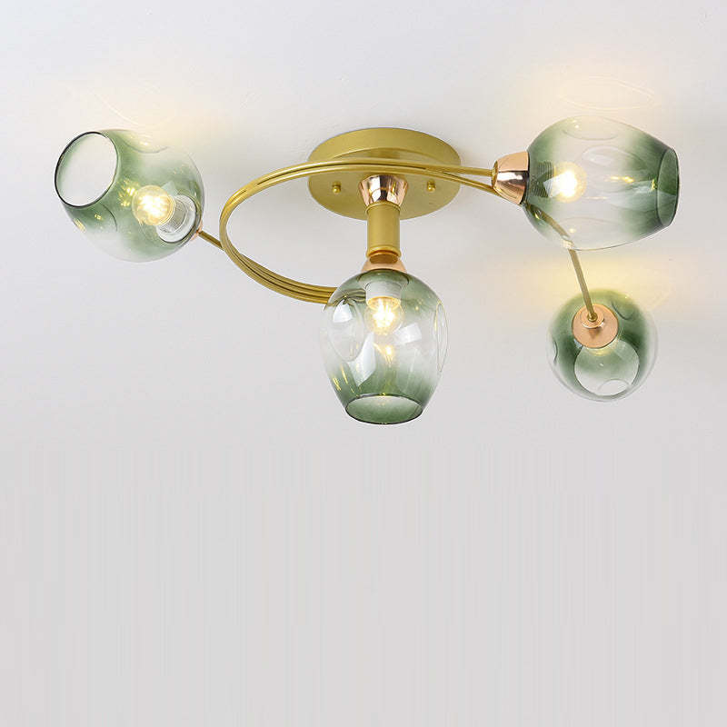 Nordic Gradient Iron Dome 4/6-Light Ceiling Light
