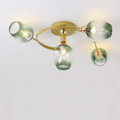 Nordic Gradient Iron Dome 4/6-Light Ceiling Light