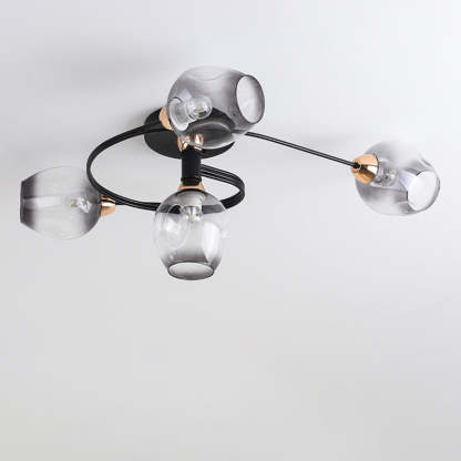 Nordic Gradient Iron Dome 4/6-Light Ceiling Light