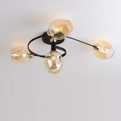 Nordic Gradient Iron Dome 4/6-Light Ceiling Light
