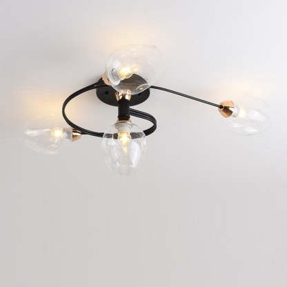 Nordic Gradient Iron Dome 4/6-Light Ceiling Light
