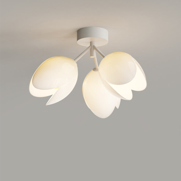 Nordic Iron Tulip Flower Dome Ceiling Light