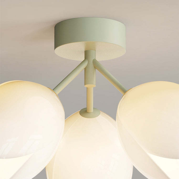 Nordic Iron Tulip Flower Dome Ceiling Light