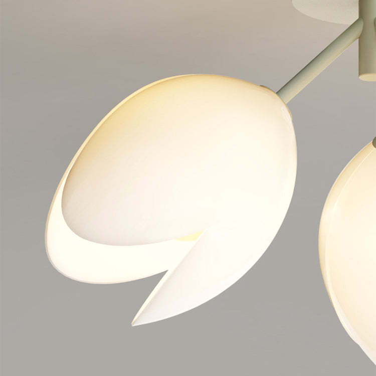 Nordic Iron Tulip Flower Dome Ceiling Light