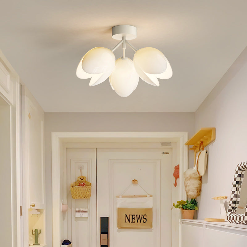 Nordic Iron Tulip Flower Dome Ceiling Light