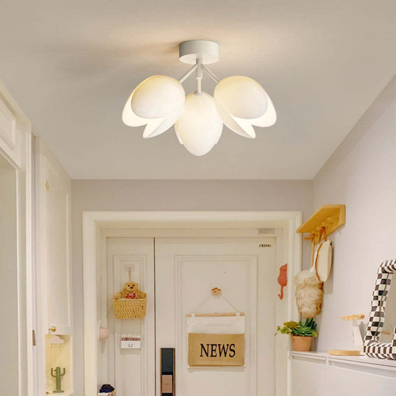Nordic Iron Tulip Flower Dome Ceiling Light