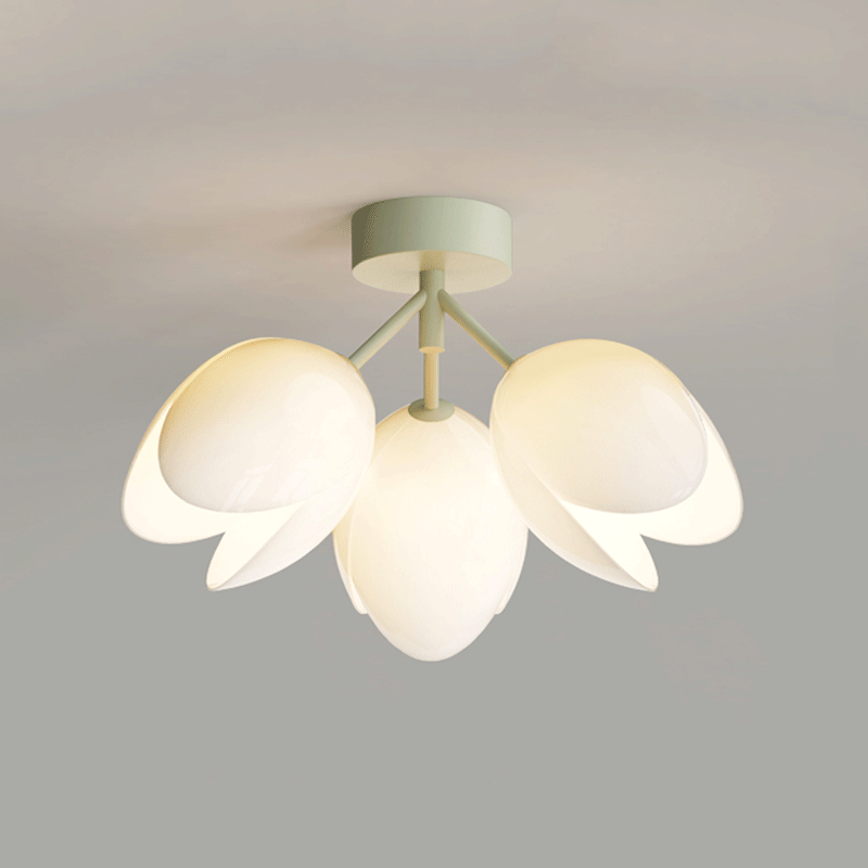 Nordic Iron Tulip Flower Dome Ceiling Light