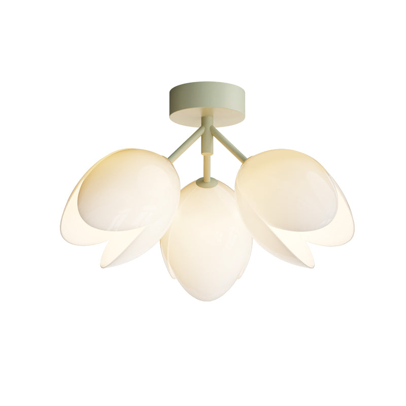 Nordic Iron Tulip Flower Dome Ceiling Light