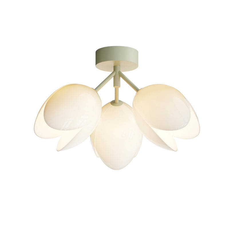 Nordic Iron Tulip Flower Dome Ceiling Light