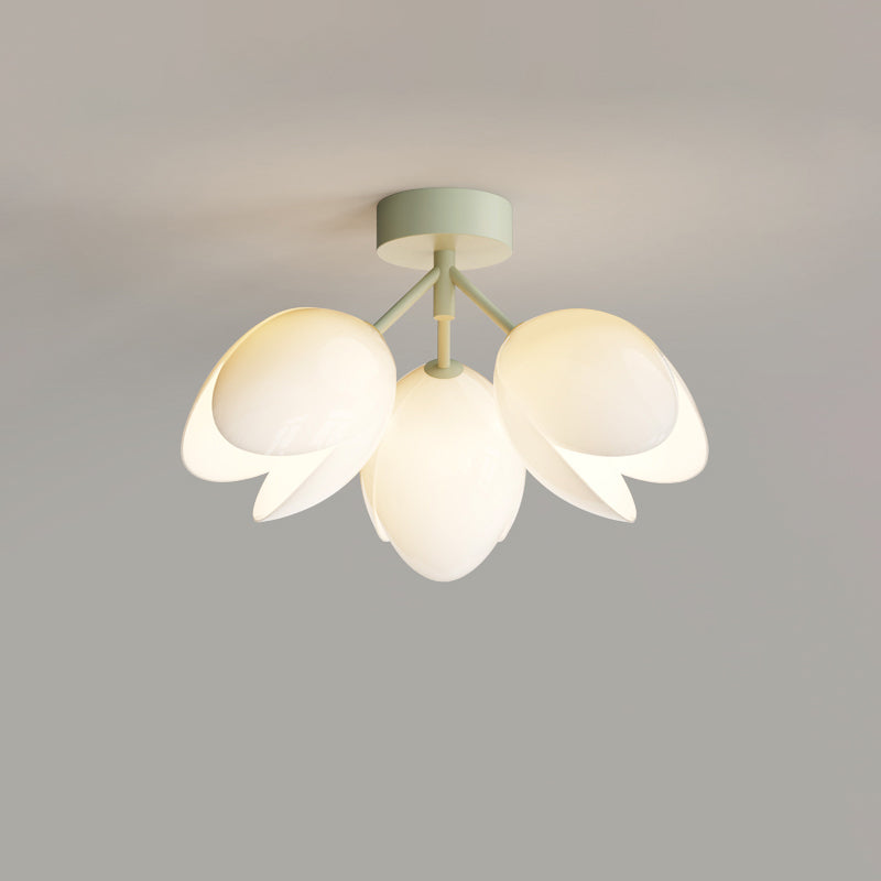 Nordic Iron Tulip Flower Dome Ceiling Light