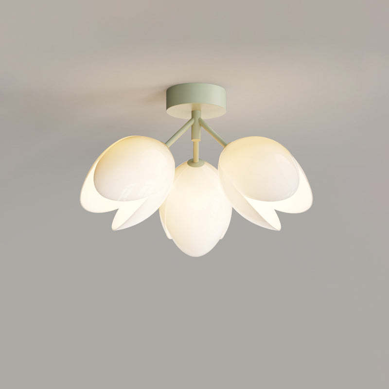 Nordic Iron Tulip Flower Dome Ceiling Light