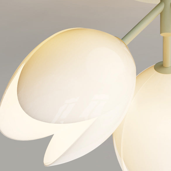 Nordic Iron Tulip Flower Dome Ceiling Light