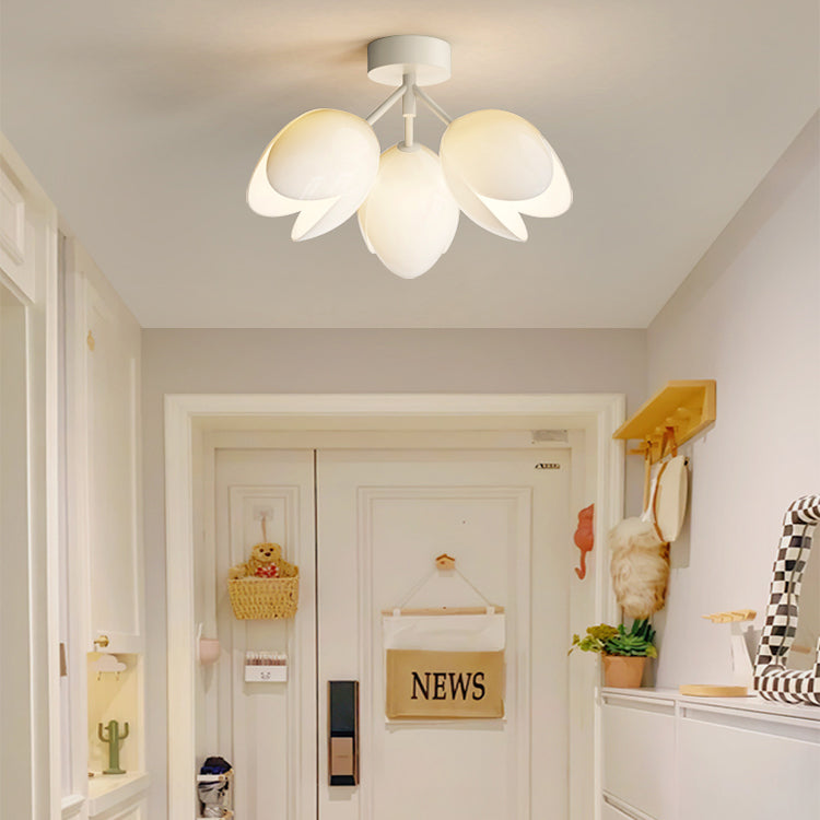 Nordic Iron Tulip Flower Dome Ceiling Light
