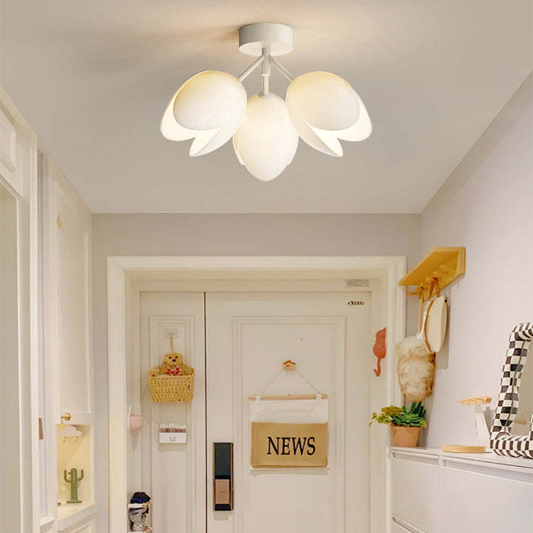 Nordic Iron Tulip Flower Dome Ceiling Light