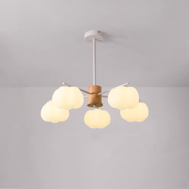 Japanese Dome Marshmallow Iron Chandelier