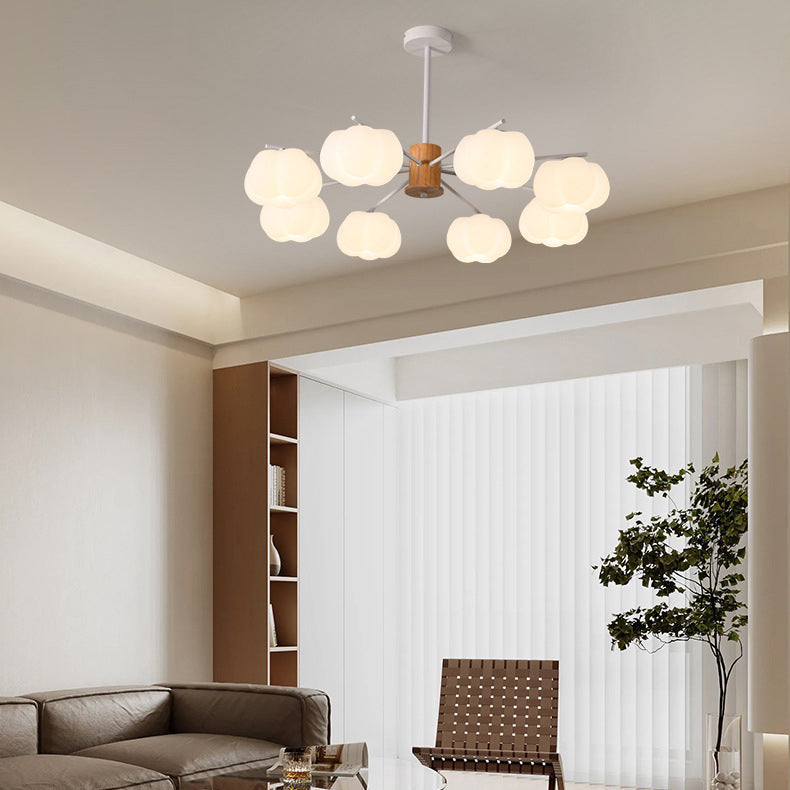 Japanese Dome Marshmallow Iron Chandelier — 5 / 220V-240V For UK/AU