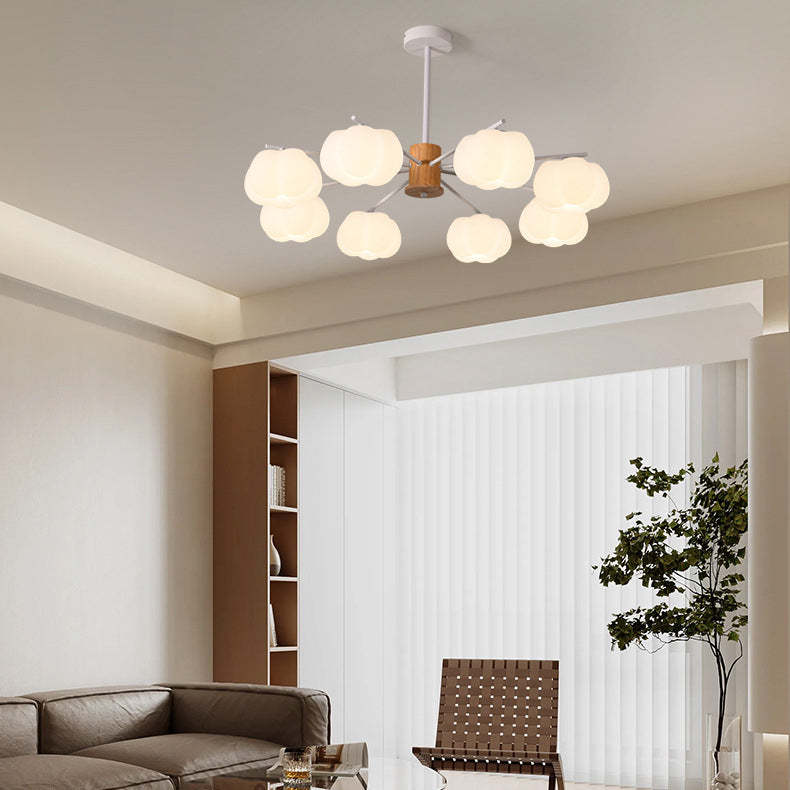 Japanese Dome Marshmallow Iron Chandelier — 5 / 220V-240V For UK/AU